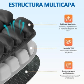 Cojín Inflable de Viaje ERYURU – Alivio de Presión y Comodidad Ajustable