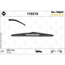 SWF 116519 Wiper Blade SWF The Original Wiper Blade 116519 All-Year Resistant Perfect Fit Conventional Wiper Blade 280 mm Rear Includes: 1 Wiper Blade