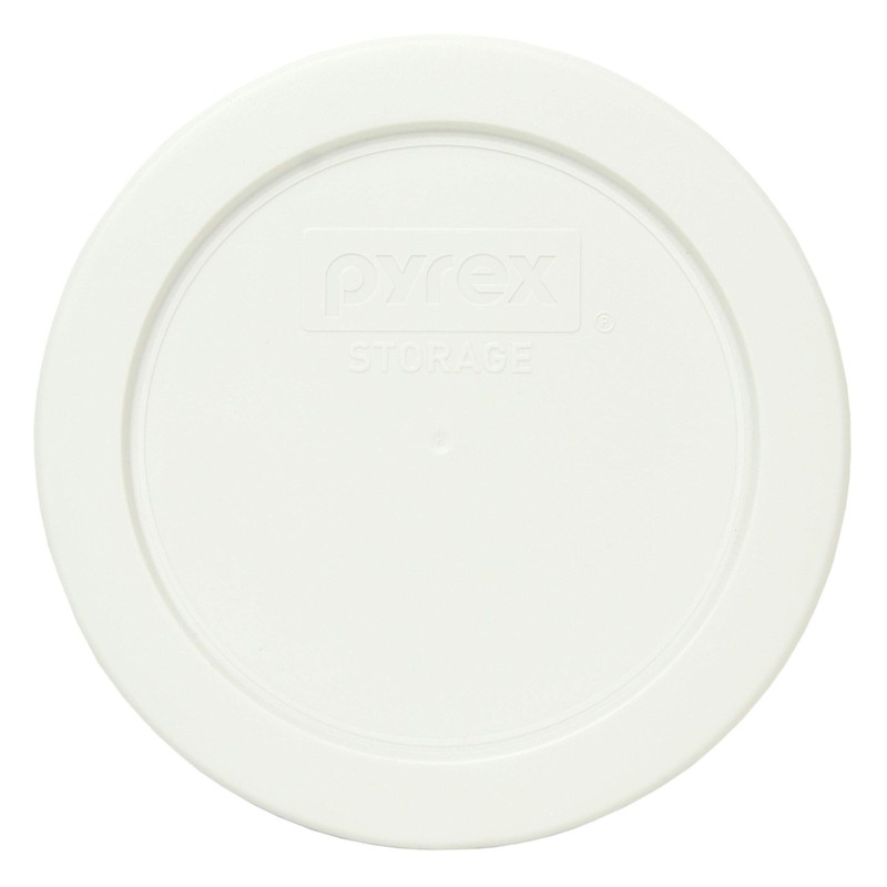 Pyrex Lid Set (1) 7200-PC 2-Cup White Lid, (1) 7201-PC