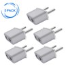 JORINDO (White-5pcs) Europe Germany Travel Plug Adapter,European Plug to 2
