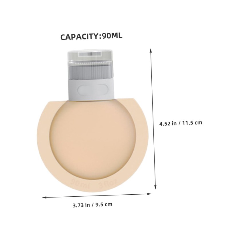 WOONEKY 3pcs Mini Travel Toiletry Bottles 90ml Shampoo Bottle Leakproof