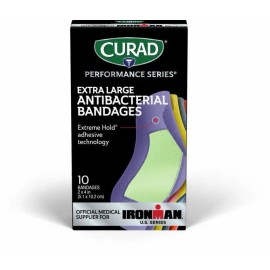 Curad Perform Series Antibacterial XL 1 size 10ct