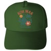 KOH Mak Thailand Keepsakes Green Unisex Mesh Back Trucker Hat