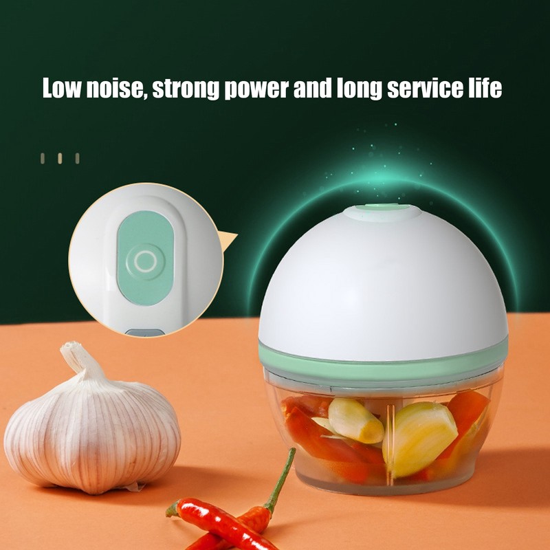 Electric Mini Garlic Chopper Masher Meat Grinder Food Processor Kitchen