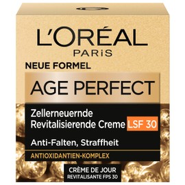 L'Oréal Paris Day Cream SPF 30 for Women: for Softer and Radiant Skin & SPF 30 with Unique Antioxidant Regeneration Formula, Age Perfect Cell Renaissance, 1 x 50 ml