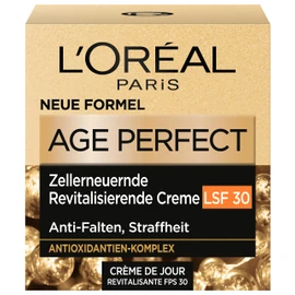 L'Oréal Paris Day Cream SPF 30 for Women: for Softer and Radiant Skin & SPF 30 with Unique Antioxidant Regeneration Formula, Age Perfect Cell Renaissance, 1 x 50 ml