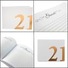 21st Birthday Rose Gold Guest Book