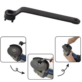 Ronyme Special Four Claws Wrench for Angle Grinder Manual Tool Disassembly Repairing Tool, Sturdy, Removal Tool Maintenance Spanner