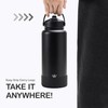 KEWIXY 32 oz Insulated Water Bottle with Straw, Leak Proof