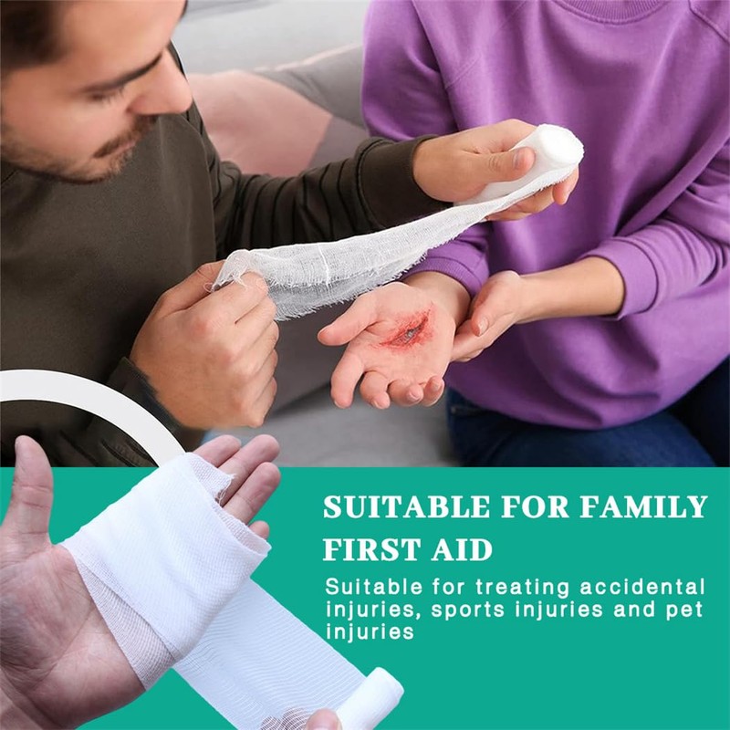 Gauze Bandages Gauze Bandage Roll 12 Pack Compression Wrap Rolls