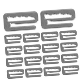 BIUDECO Barber Cape Hook Replacement 20 Pcs Set Compact Adjuster for Haircut Cape Zinc Alloy for Salon or Home