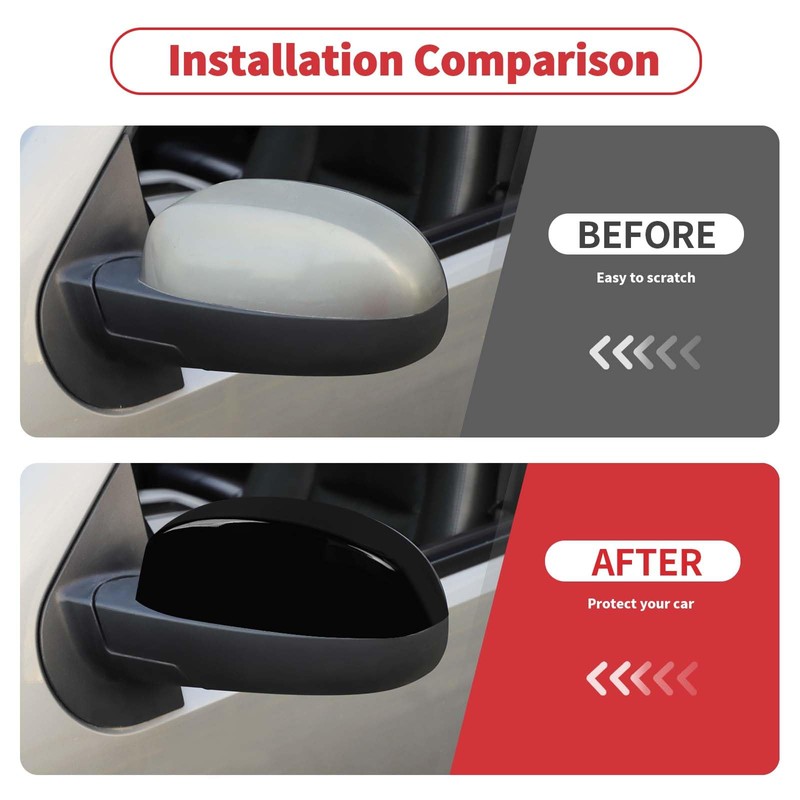 Linskip Driver and Passenger Side Mirror Covers for Chevy Avalanche
