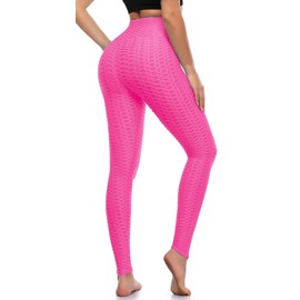 A-Wintage Women's Scrunch Butt Lifting Leggings Stretchy High Waisted Yoga Pants Workout Textured Booty Tights