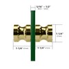 CKB Shower Glass Door Knob, Double Sided Pull Handle for