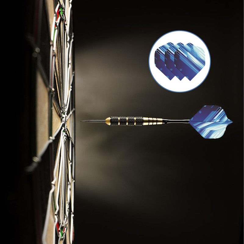 MEMOFYND 60-piece dart wings with 10-piece black dart shafts, dart