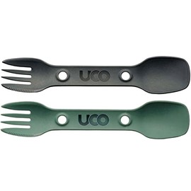 Uco 27011 Outdoor Camping Outdoor Cutlery Utility Spoke 2pac Green/Charcoal