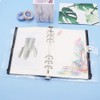 12pcs A5 Binder Pockets Cash Envelopes Black Zipper Pouch Loose