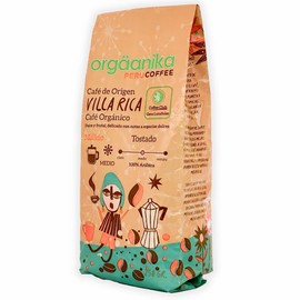 Orgaanika Andes Villa Rica (Peru) | Specialty Organic Coffee | Single Origin | Medium Ground | Best for Drip, V60 and Chemex Brewing (bag 8.8 oz)