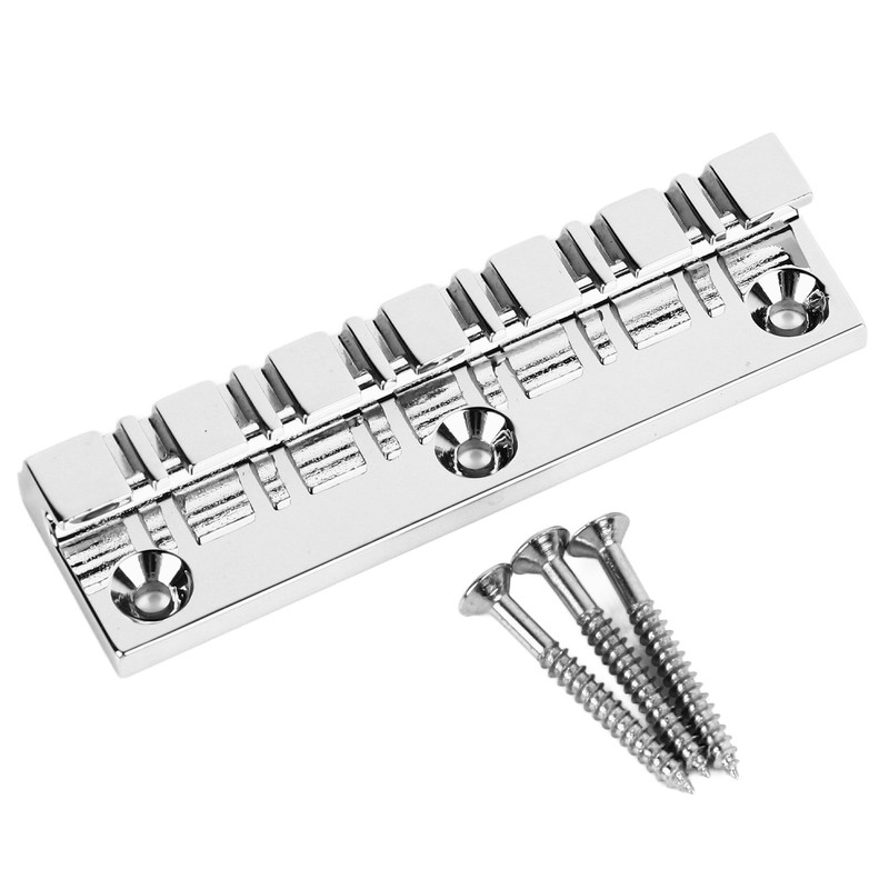 12 String Saddle Tailpiece Metal Chrome Color Saddle Bridge Top