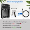 (2 Pack) Rechargeable NP-BX1 Battery and USB Charger Set, 2000mAh
