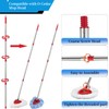 Mop Handle Replacement,4 Section Compatible with O-Cedar Spin Mop Refills
