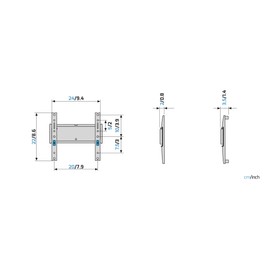 Meliconi Slimstyle Plus 200 S, Supporto TV Parete Fisso anche Cartongesso