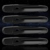 Elite Auto Chrome Black Door Handle Covers w/Smart Key for