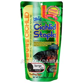 Cichlids Staple Pellet Fish Food [Set of 2] Size: Large (8.8 Ounces)