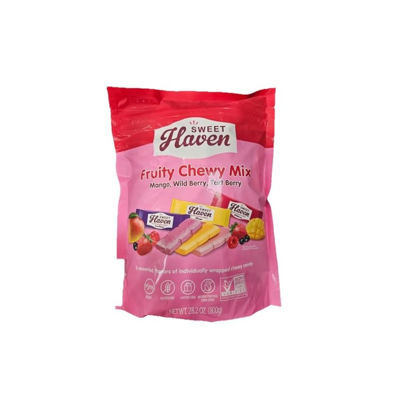 Sweet Haven Fruity Chewy Mix Candy- Mango,Wild Berry,Tart Berry -
