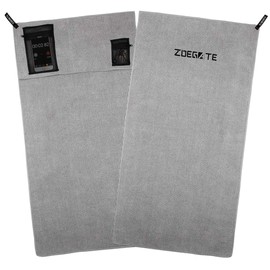 Zoegate Sporthandtuch Fitness-Handtuch fürs Fitnessstudio Mikrofaserhandtuch Mikrofaser Handtücher mit Reißverschluss-Taschen Gym Handtuch Fitness Handtücher