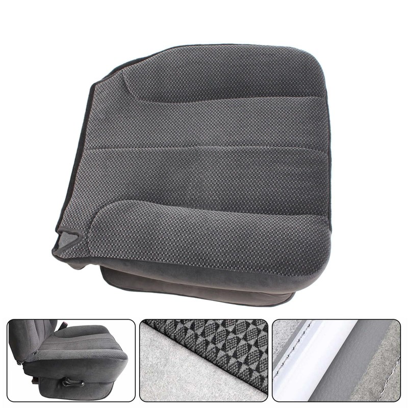 GXARTS Passenger Side Bottom Replacement Cloth Seat Cover Dark Gray