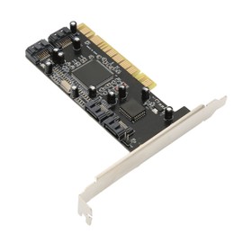 Bewinner PCI to 4-Port SATA Card, 4 Channel PCI SATA Controller with 1.5Gbps Transmission, Hard Drive Easy to Install SATA Expansion Card for Desktop PC