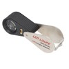 20X Folding Magnifying Glass Portable Rechargeable Pocket Magnifier with LED