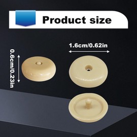 5 Sets Universal Fit Safety Belt Stopper Kit, Snap-on Safety Belt Button Stop, Plastic Safety belt Buckle Stopper Button Prevent Safety belt Clip Buckle from Sliding Down(Beige)