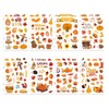 16 Pcs Autumn Stickers, Autumn Leaves Animals Maple Leaf Mushroom