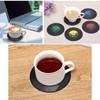 Set of 8 Coasters, Records, Disc Analog Lubber, Record Shape