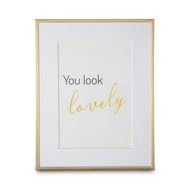 Hama Picture Frame 13 x 18 cm (Portrait Frame, Portrait Format, Landscape Format, for Hanging, Standing, Hanging, Stand, Velvet, Glass Pane, with Mount, Picture Size 13 x 18 cm), Gold