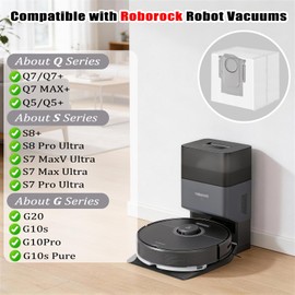 20 Pack Replacement Dust Bags for Roborock Q7, Q7+, Q7 MAX +, Q5, Q5+, S8+, S8 Pro Ultra, S7 MaxV Ultra, S7 Pro Ultra, G10Pro, G20, G10s, G10s Pure, 3.6L Large Capacity Disposable Robot Vacuum Bags