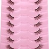 Half Lashes Natural Look Wispy Soft Strip Mink Eyelashes Cat
