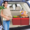Homeve Car Trunk Organizer, Car Storage, Reinforced Handles, Collapsible Multi-Compartment