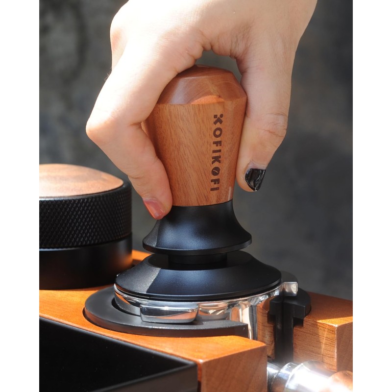 KOFIKOFI 53.3mm Espresso Tamper, Coffee Tamper with Two 30lbs Spring
