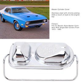 Stainless Cylinder Cover Master Cylinder Cover Brake Master Cylinder Cover With Bail for 1973 To 1983