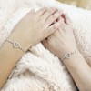 Desimtion Initial Heart Letter C Bracelets for Women Teen Girls,