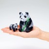 HCM Kinzel 59179 Heart 3D Crystal Puzzle Panda Pair, Grey/Black