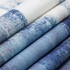 Blue and Grey Abstract Modern Art Table Runner 13x108 Inch,