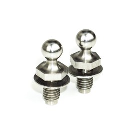 2 x reinforced ball studs for gas spring front flap, tailgate