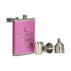Premier Housewares Girls Night Out Glitter Hip Flask Set, 8