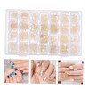 SAFIGLE 28-Compartment Nail Art Accessories Set Star and Moon Pearls