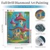 MEIYUDA Mushroom House Diamond Painting Kits for Adults,5D Landscape Diamond