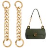 UNICRAFTALE Pack of 2 purses extension chain, 15.5 cm, golden